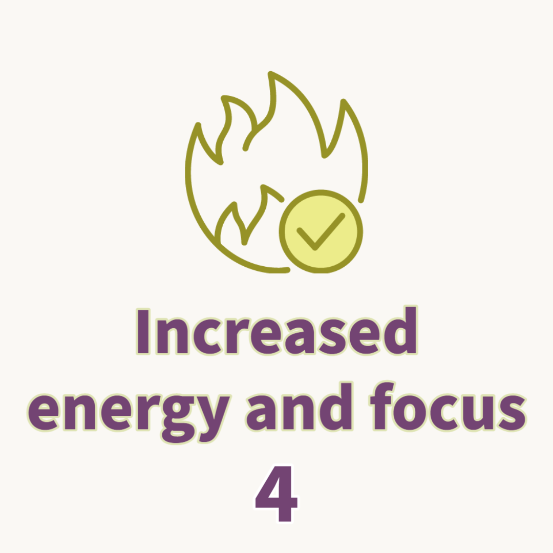 Increased energy and focus